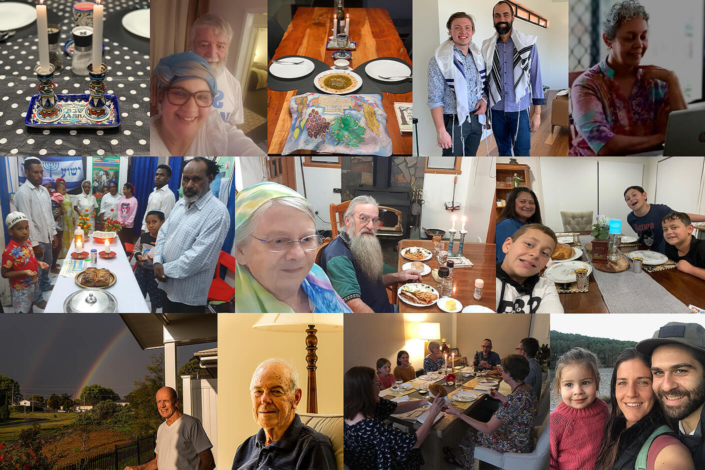 Collage of Derech HaMashiach community members