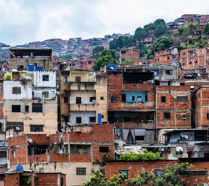 Housing on side of mountain in Venezuela