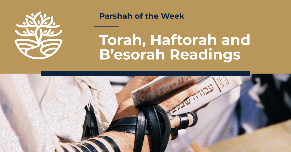 Parshah of the Week Weekly Torah Readings
